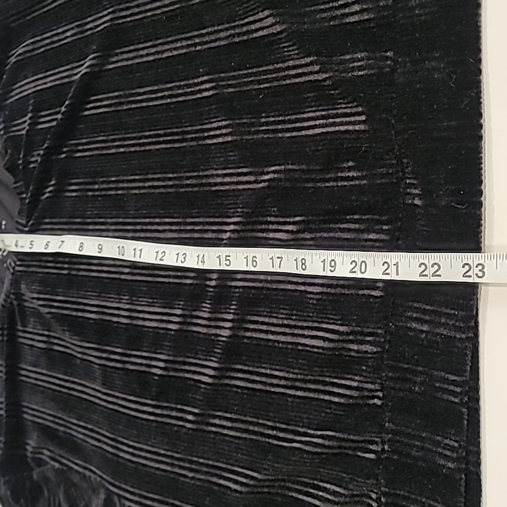 Andrew Marc Sport Velour Stripe Short Top Black XL - Picture 9 of 11